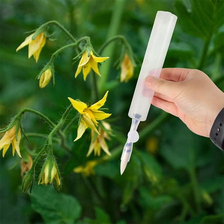 OUNONA 2pcs Hand Pollination Brush Vegetable Pollinator Tool for Tomatoes Eggplants Cucumbers and Indoor Strawberries Gardener Accessories