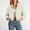 White, variant on Lightweight Bomber Jacket Women Zip Up Fall Baseball Coats for Women Cropped Long Sleeve Casual Polka Dot Outerwear White XS