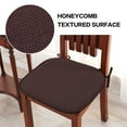 thumbnail image 3 of Cojín de asiento Cateissary con correas antideslizante para silla de interior color Café 41*41cm, 3 of 6