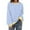 Light Blue, variant on yunLCZ Womens Blouses Women Oversized Striped Color Block Long Sleeve Crew Neck Sweatshirt Casual Loose Pullover Y2K Shirt Top Polyester,Spandex Wine M