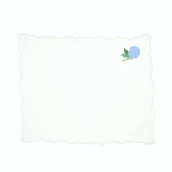 Hydrangea Embroidery Linen Placemats (Set of 2)