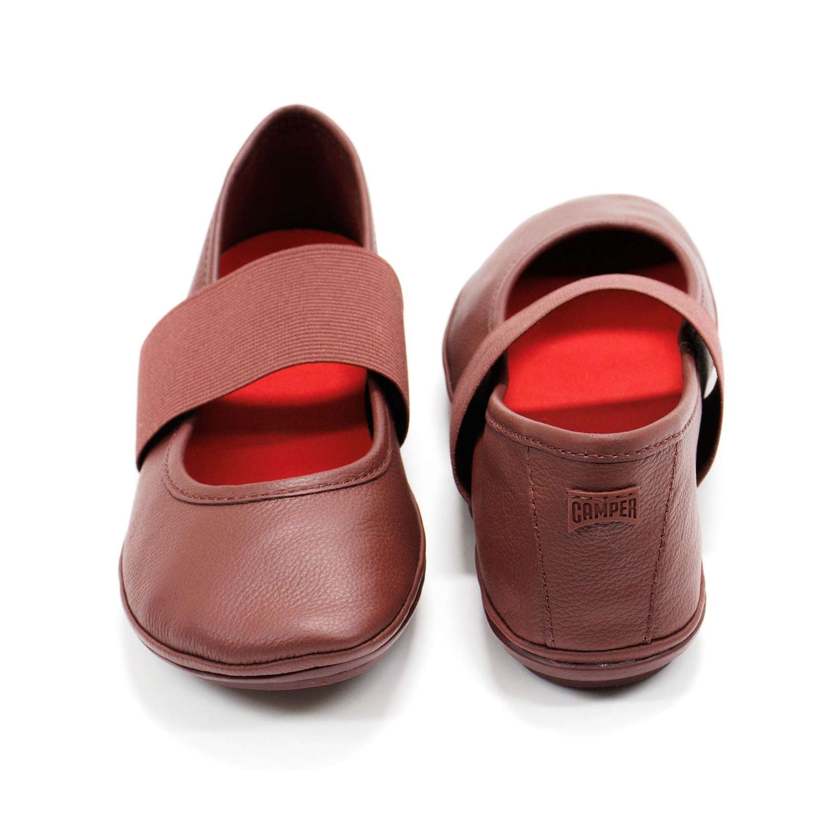 Camper Women's Right Nina Flats, Burgundy,6 M US - Walmart.com