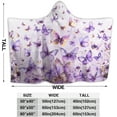 thumbnail image 3 of Mushroom Moth Hooded Blanket Wearable Hooded Blanket Cover Blanket Shawl Warm Robe Shawl Blanket Is Perfect For Bed And Couch Travel And Also A Great Surprise For The Holidays 60"x80" For Adults, 3 of 6