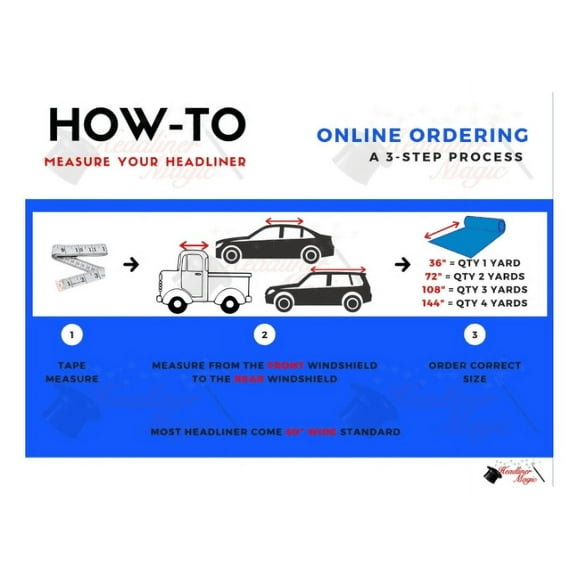 Flat Knit Headliner Ceiling Repair Fabric Material for 2003 to 2007 Honda Accord