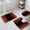 Orange, variant on Brown Black Ombre Bath Mat 3 Piece Bathroom Rug Set, Modern Gradient Abstract Art Non Slip Bath Rug Contour Mat and Toilet Lid Cover, Absorbent Shower Mats Soft Bath Rugs and Mats Sets