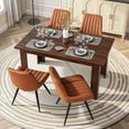 thumbnail image 3 of Hawsaiy Extendable Dining Table Set for 4, Upholstered Dining Chairs, Farmhouse Kitchen Dining Room Set, Hidden Leaf Dining Table Seats 6-8, 3 of 8