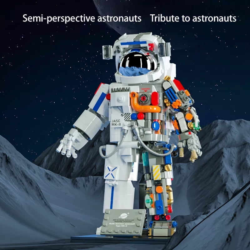 Spaceman Astronaut Blocks MOC Moduler Building Blocks Diy Puzzle Space  Explore Astronaut Adventure Brick Model Toys Christmas Gifts(900 Pieces) 