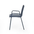 thumbnail image 6 of Lovelee Outdoor 2-seat Modern Iron Club Chair, Set of 2, Navy Blue, 6 of 8
