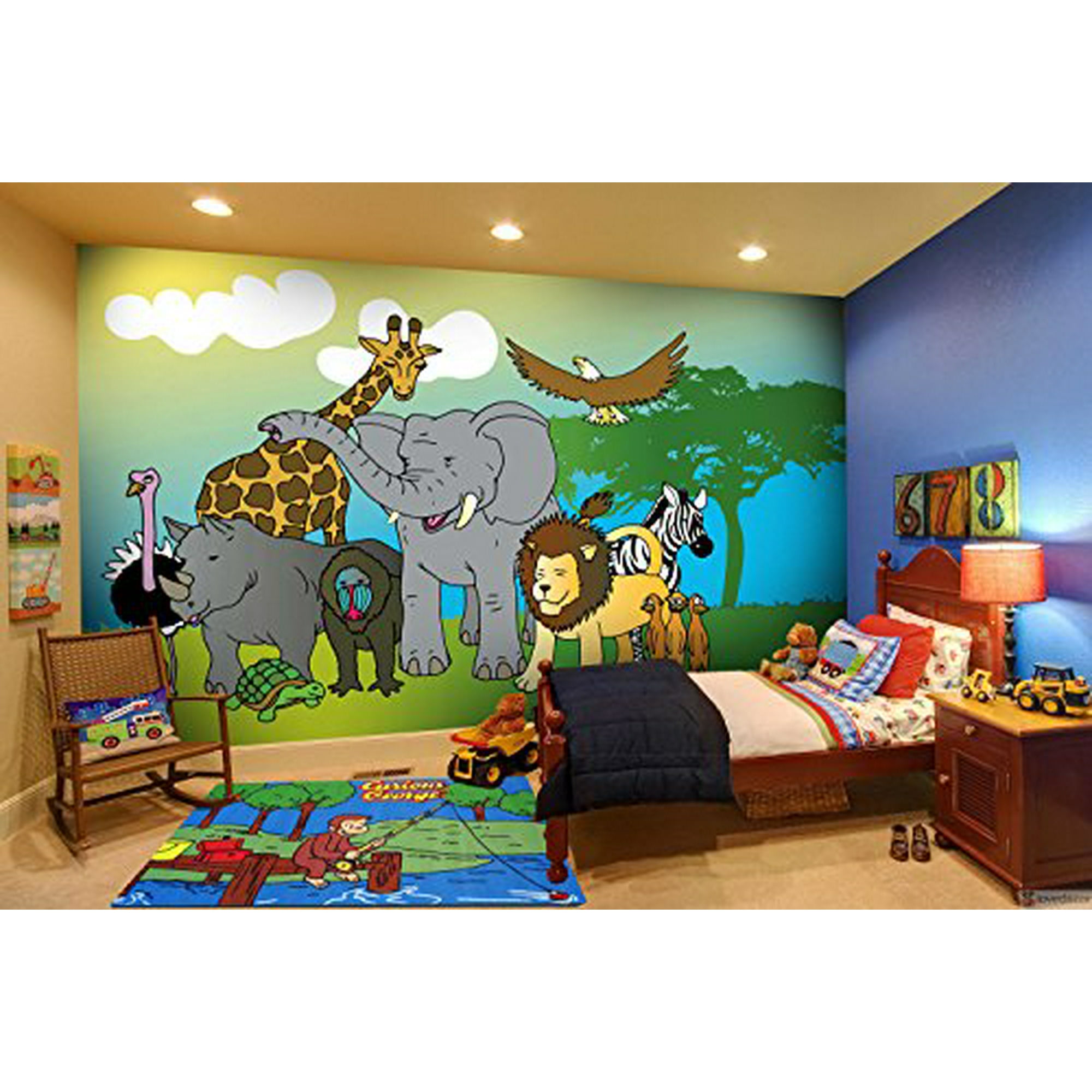 Fun Rugs Curious George Fishing Juvenile Accent Rug 19 Inch By 29 Inch