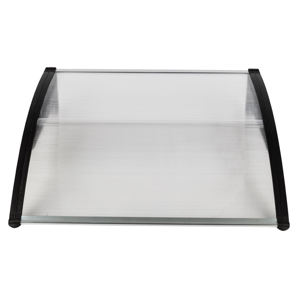 40"×40" Patio Door Window Awning Canopy, Patio Awning Cover Rain Snow Protection, Black&Silver 40"×40" Patio Door Window Awning Canopy, Patio Awning Cover Rain Snow Protection, Black&Silver