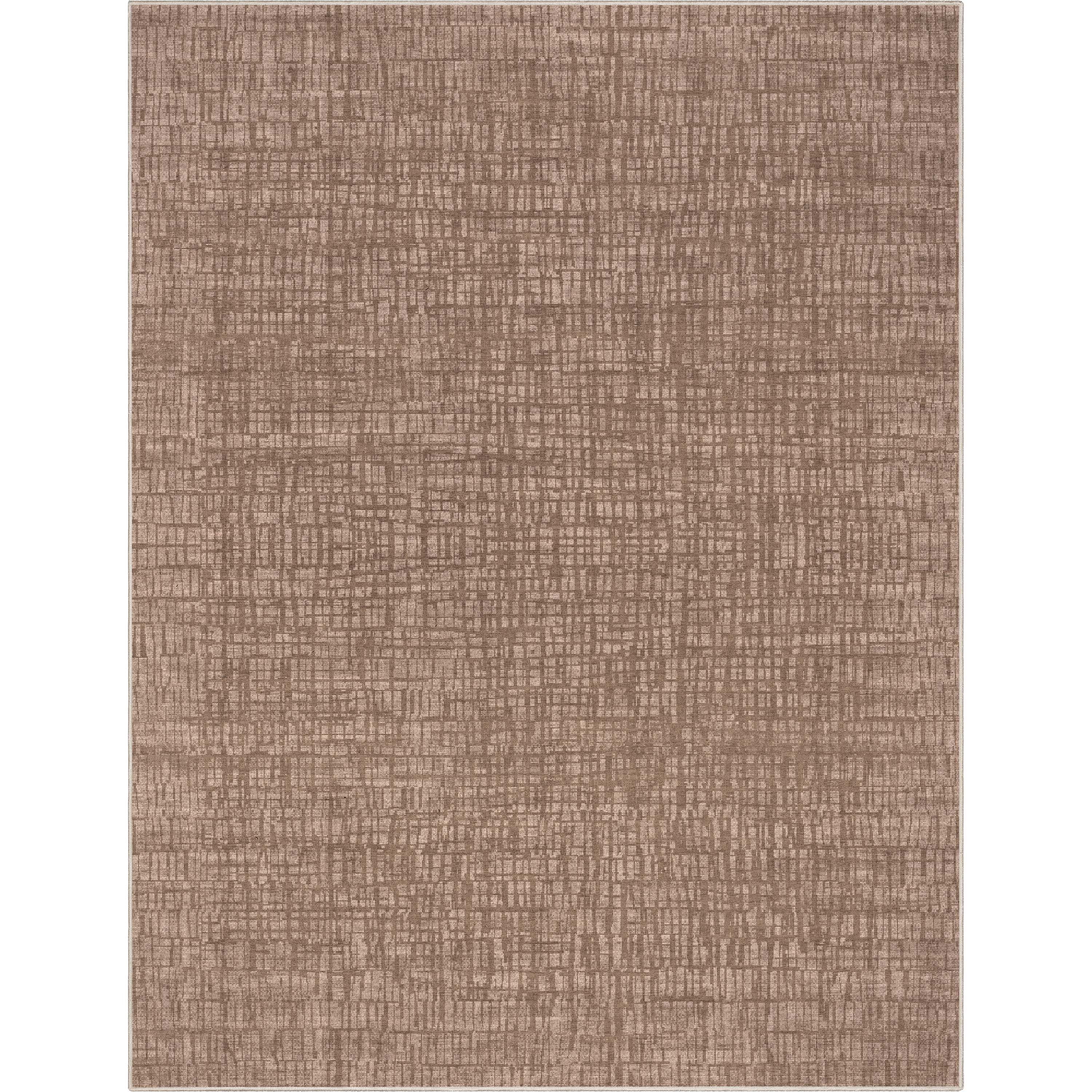 Well Woven Abstract Nightscape Modern Geometric Flat-Weave Brown 7'7" x 9'10" Area Rug
