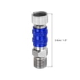 thumbnail image 2 of 1/8 Air Brush Connector Adapters, 1pcs Air Brush Quick Connect Air Brush Quick Release, Blue, 2 of 5
