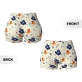 thumbnail image 5 of Picia Flower Leaves Printed Workout Shorts for Women Seamless Scrunch Butt Lifting High Waisted Yoga Gym Booty Running Moisture-wicking Short Pants-X-Large, 5 of 9