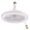 White, variant on husxh Aroma Led Fan Ceiling Light 3-gear Wind Timing for Bedroom Dormitory (White)