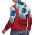 thumbnail image 6 of Honeii Stylish Polar Bear Sunglasses Pattern Mens Hoodies Men's Loose Sleeve Sweatshirt,Pullover Hooded Sweatshirt for Men,Essentials Hoodie-Small, 6 of 7
