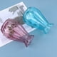 thumbnail image 5 of 2 jarrones de vidrio transparente, floreros artísticos de escritorio, modernos y elegantes, para el hogar (azul y morado), 5 of 7