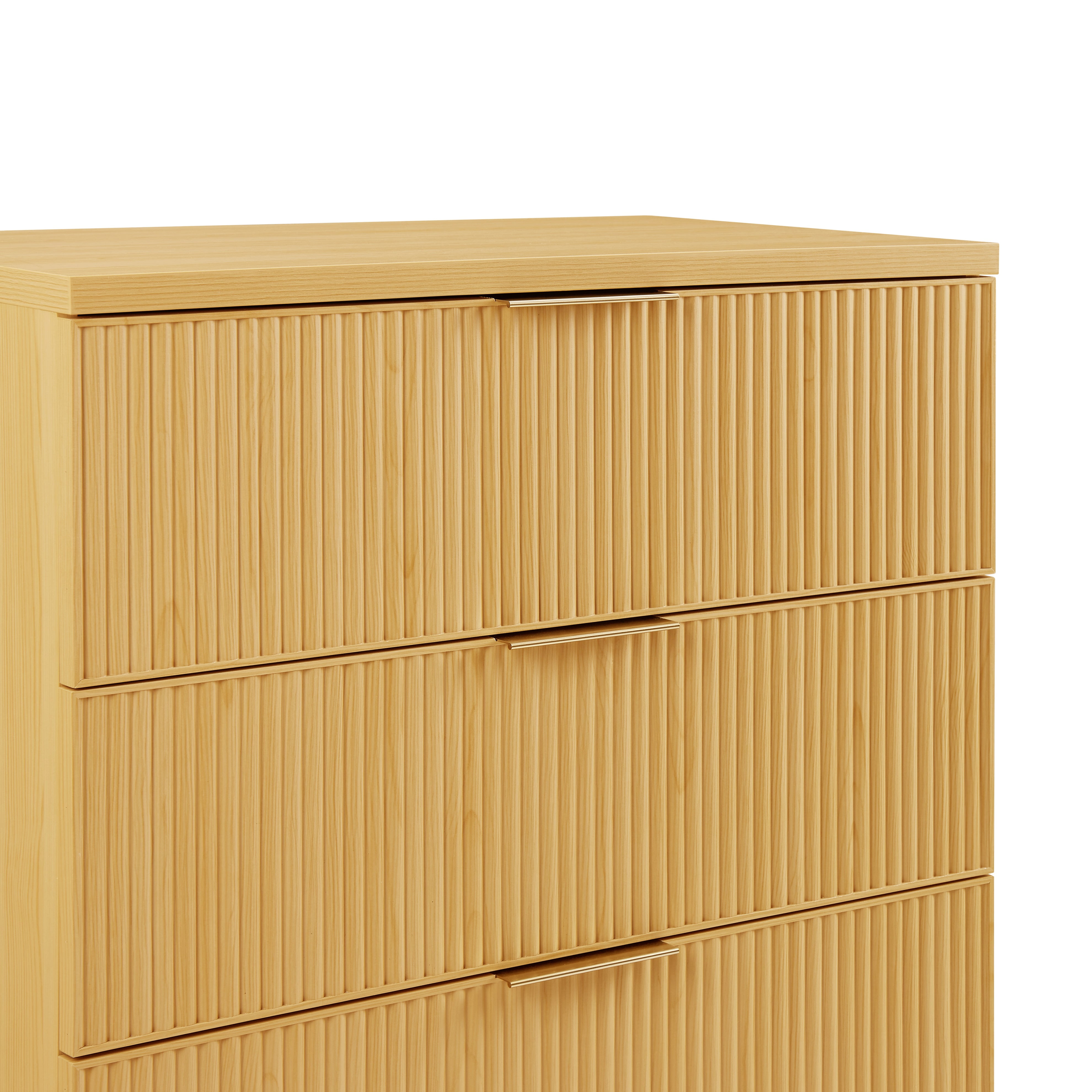 Better Homes & Gardens Lillian Fluted 4 Drawer Dresser, Natural Pine  (图5)