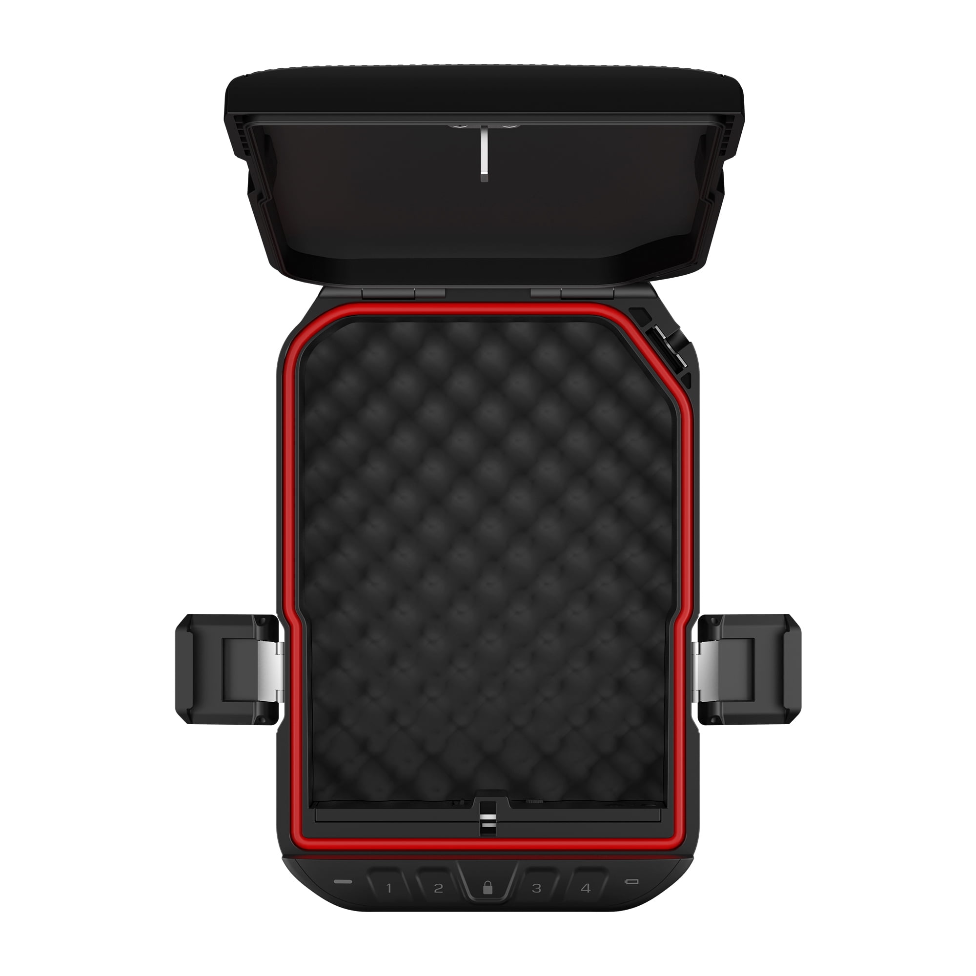 Vaultek® LifePod 10 Edition X Compact Lockable Weather Resistant Portable Case with Built-In Lock, Backlit Key-pad, Steel Security Cable, & TSA Compliant