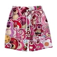 thumbnail image 4 of Los pantalones cortos de verano son sueltos y cómodos para dormir en casa, pantalones con estampado de dibujos animados, pijamas, pantalones casuales, 4 of 5