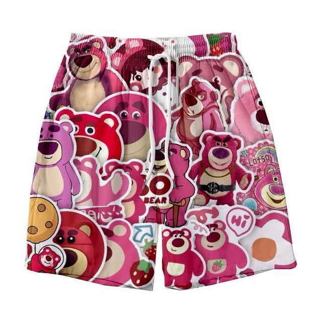 Los pantalones cortos de verano son sueltos y cómodos para dormir en casa, pantalones con estampado de dibujos animados, pijamas, pantalones casuales