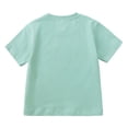 thumbnail image 3 of MIASHUI Ensemble de Survêtement 2 Pcs pour Garçons Tout-Petits, T-Shirt à Manches Courtes et Shorts d'Été, Vert, 4-5 Ans, 3 of 8