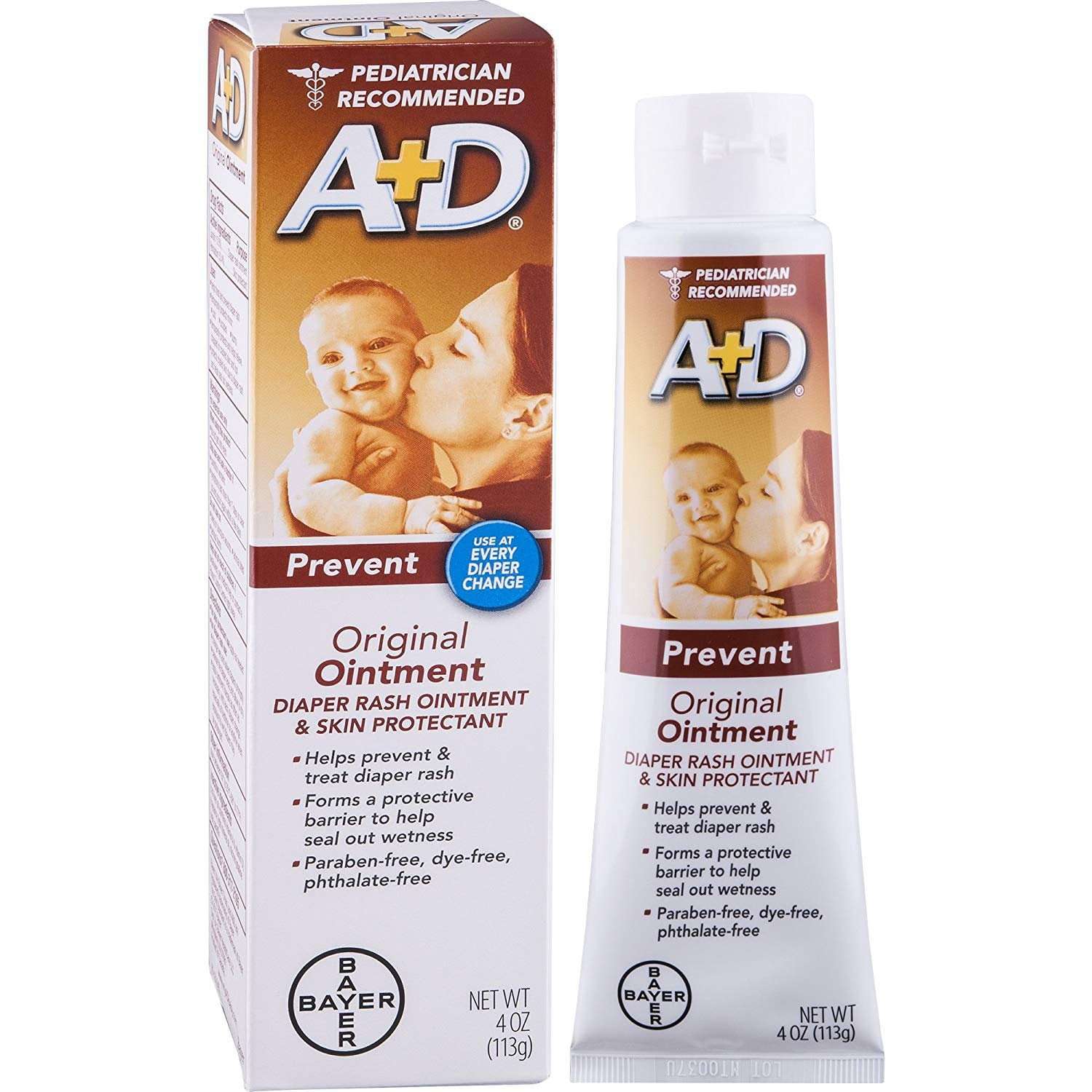 A&D Original Diaper Ointment, 4 Ounce (Pack of 4)