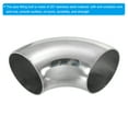 thumbnail image 4 of Uxcell 2 Inch OD 201 Stainless Steel Butt, 4 Pack 90 Degree Elbow Pipe Fitting Bend Welding for Stair Handrail, 4 of 7