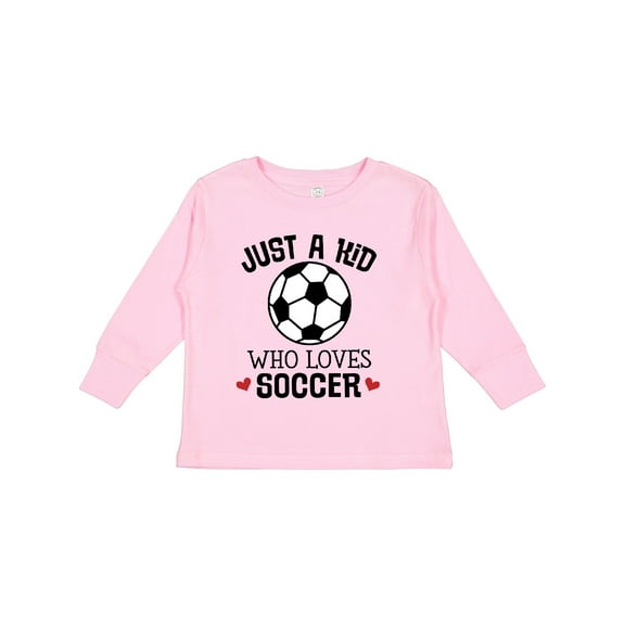 Inktastic Soccer Sports for Kids Boys or Girls Long Sleeve Toddler T-Shirt
