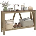 thumbnail image 1 of HOMCOM Farmhouse Console Table with Storage Shelf Anti-tipper for Entryway, 1 of 10