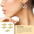 thumbnail image 4 of stanreset 10pcs Ear Clip Converters Earring Accessories Handmade Fashionable Handheld Findings Turn Any Post Studs Into Clip-On Earrings Type13, 4 of 6
