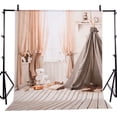 thumbnail image 4 of SHCKE 5x7ft Fabric Room Photo Backdrop Toy Bears Violin Photography Background Room Decoration Wallpaper Child Girl Adult Portrait Photoshoot Studio Props, 4 of 4