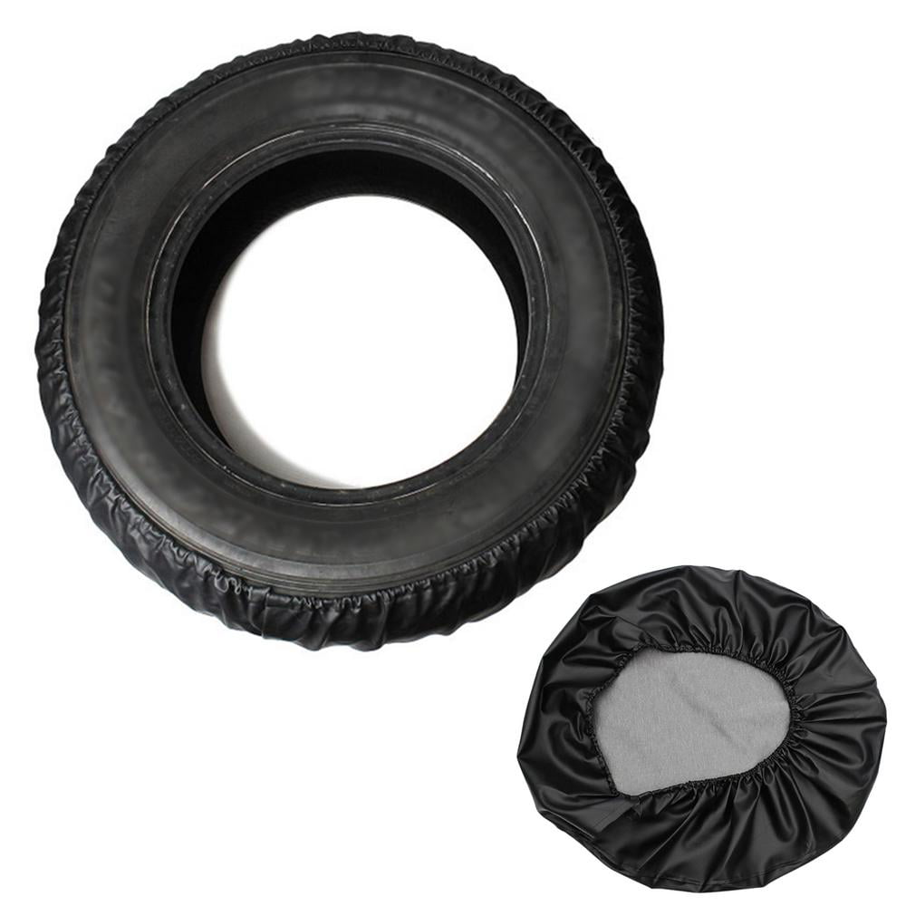Spare Trailer Wheel Cover 16 in diameter for 8 rims produced in heavy duty black elasticated PVC 