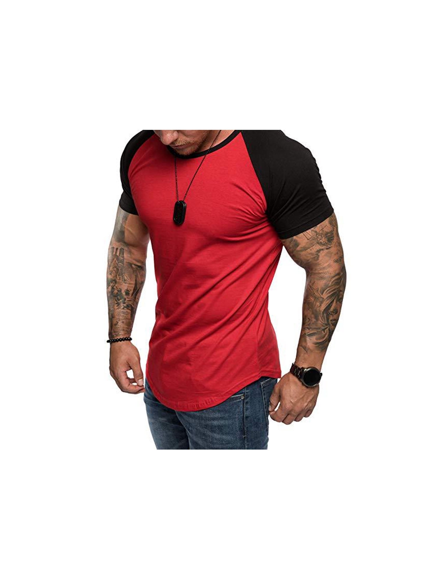 Mens Gym Summer Slim Fit Casual Polo 