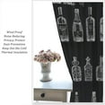 thumbnail image 5 of Bar Curtains for Kitchen Décor,Wine Theme Rustic Drink Window Treatments for Wine Room Kitchen Café Dining Room Window Drapes 2 Panels Set,Total Size 84 x 84 Inch, 5 of 6