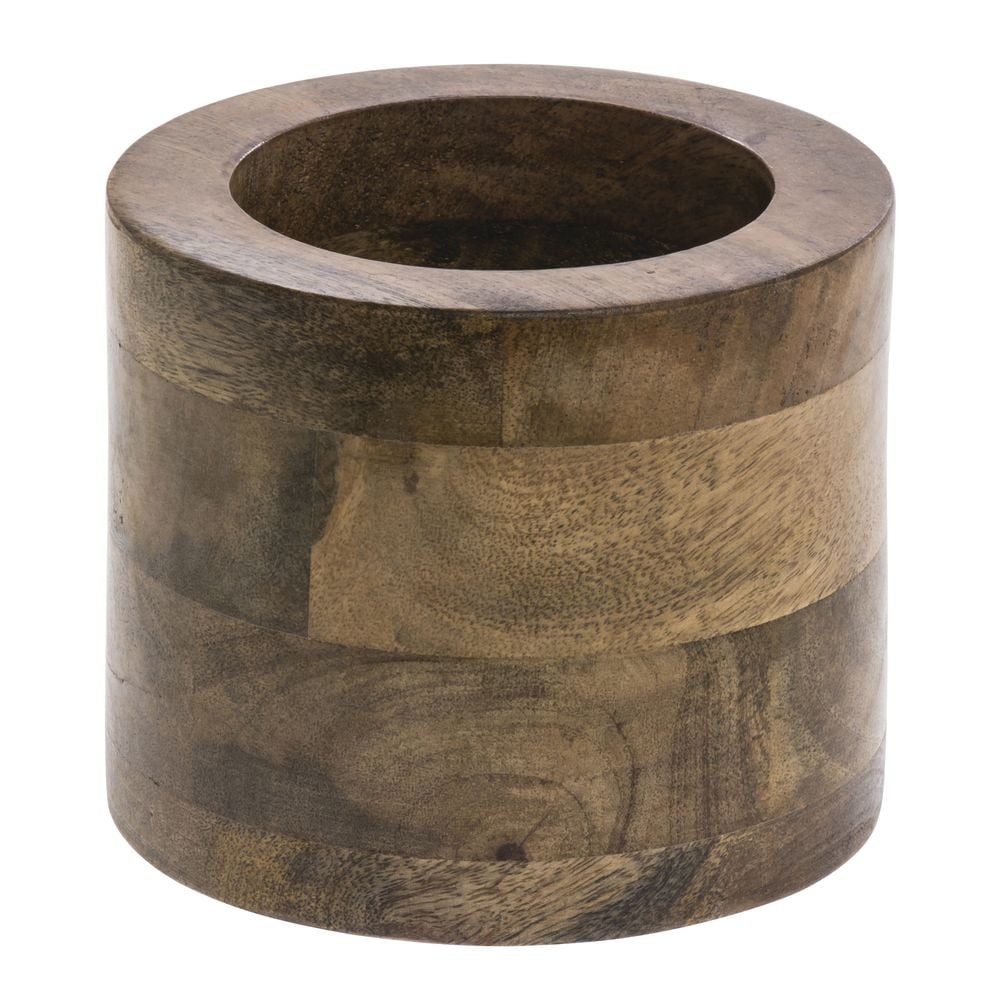 HUBERT® Round Mango Wood Riser 6"Dia x 5"H