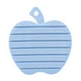 thumbnail image 1 of Cepillo de limpieza de plástico en forma de manzana para herramientas de cocina de frutas y verduras (azul), 1 of 2