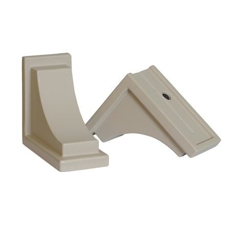 Mayne Nantucket 8" x 4" x 7" Clay Plastic Decorative Corbels, 2-Pack