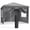Gray, variant on Pirecart 10x10 ft Pop up Canopy Tent Outdoor Commercial Instant Canopy with 4 Sidewalls & Carry Bag, Party Tent for 6-8 People or 1-2 Tables, Gray