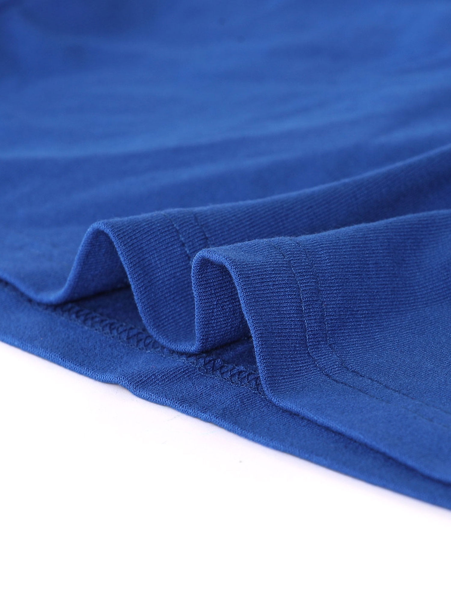 DARING DIVA Women's Slim Fit Pullover Boat Neck Stretchable T-Shirt XS Royal Blue