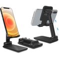 thumbnail image 1 of Cell Phone Stand, Adjustable Foldable Cell Phone Holder for Desk Universal Phone Cradle Desktop Stand Compatible with iPhone 12 11 pro Samsung SE Mobile Phones-Green, 1 of 7