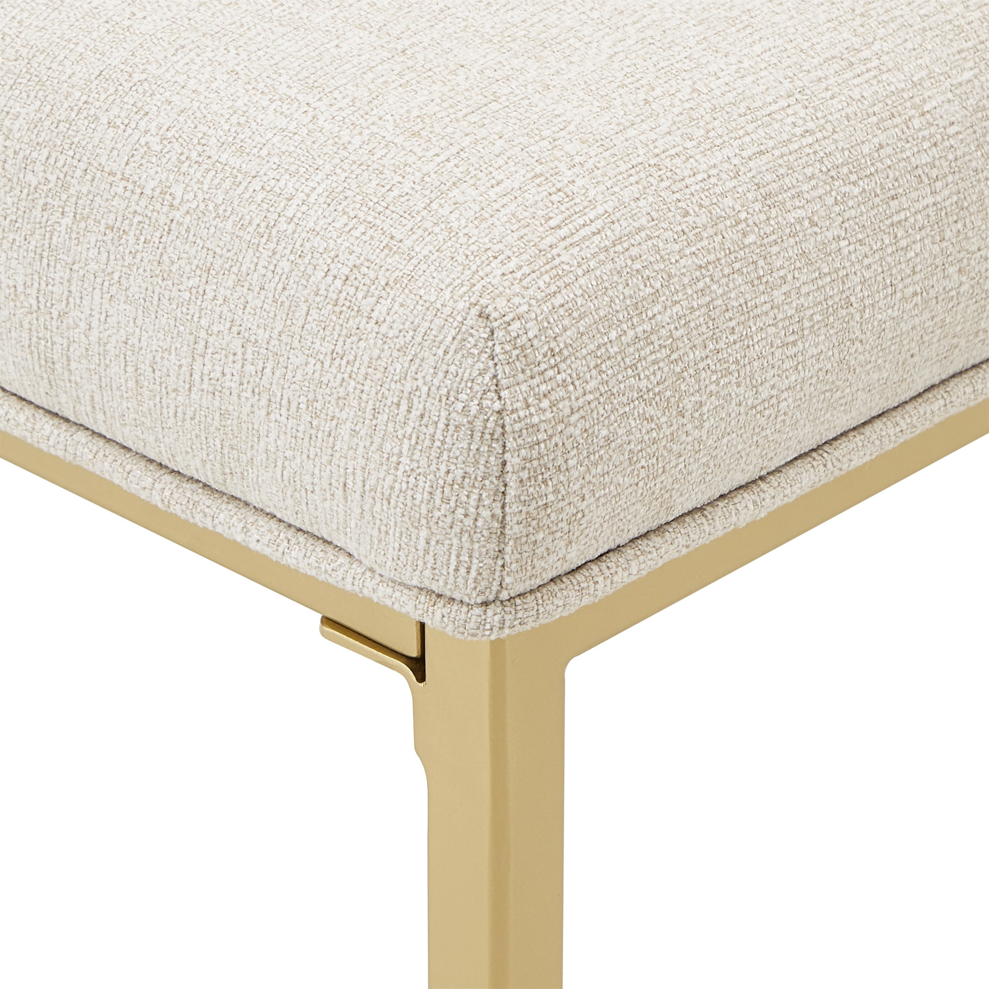 Weston Home Klimt Bar Height Stool, Set of 2, Beige