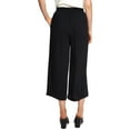 thumbnail image 2 of 1.STATE Womens Wide Leg Casual Cropped Pants, Black, Small, 2 of 3