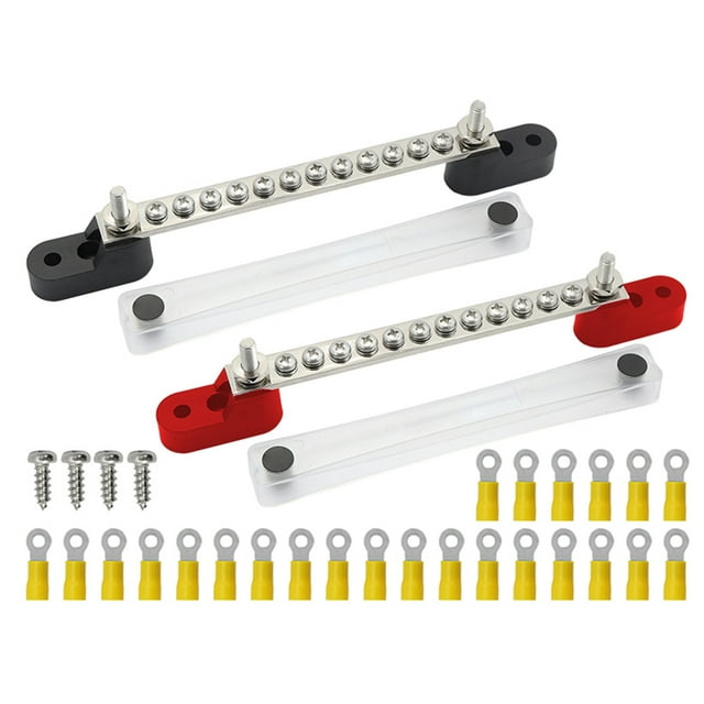 Langgg Bar Type Power Distribution Block For Truck - Rustproof And Wide Application Bus M6 High Current 12 1Set