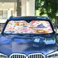 thumbnail image 4 of ALAZA Magic Pumpkin Halloween Candy Windshield Sun Shade Car Foldable Visor Block UV Rays Protector 57"x31.5", 4 of 8