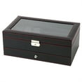 thumbnail image 1 of ​​Piwvid 12 Slot Watch Box with Glass Lid PU Leather Watch Case Organizer Featuring Soft Pillow Velvet Interior for Jewelry Storage and Display Watch Holder Collection​​, 1 of 9