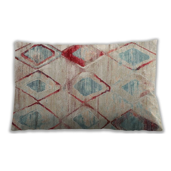 Ahgly Company Outdoor Rectangular Contemporary Lumbar Throw Pillow, 13 inch by 19 inch