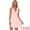 Light Pink, variant on Deep V Neck Backless Skater Mini Dress XS Rose Red