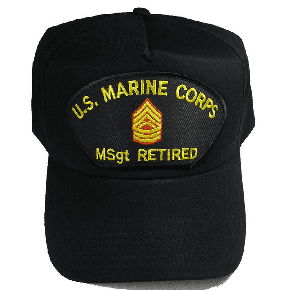 USMC MARINE CORPS MSGT MASTER SERGEANT E8 RETIRED HAT TOP NCO NON