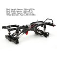 thumbnail image 1 of Marco de Chasis RC de Fibra de Carbono 1/16 RC, Kit de Marco de Chasis de Carrocería de Coche, Juego de Piezas de Mejora de Accesorios, Apto para WPL C14 C24, 1 of 7