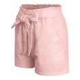 thumbnail image 3 of Lullu Girls High Waist Shorts Summer Casual Loose Shorts with Belt Pockets, Sizes 4-14, 3 of 7